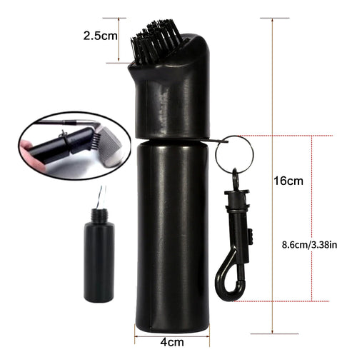 Golf Clean Brush Portable Golf Club Groove Brush with Push Type Water Bottle Water Brush Golf Clubs Cleaning Golf Accessories