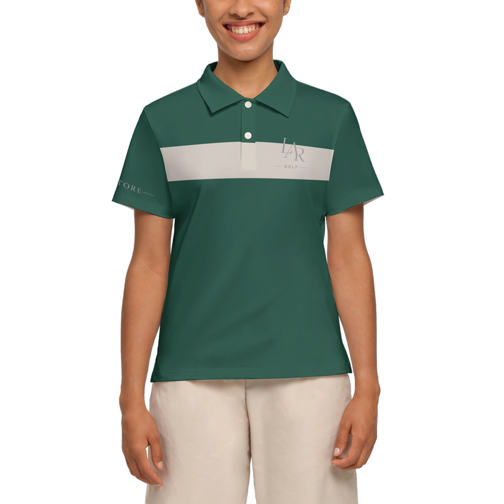 LAR Golf Women’s Forest Stripe Polo