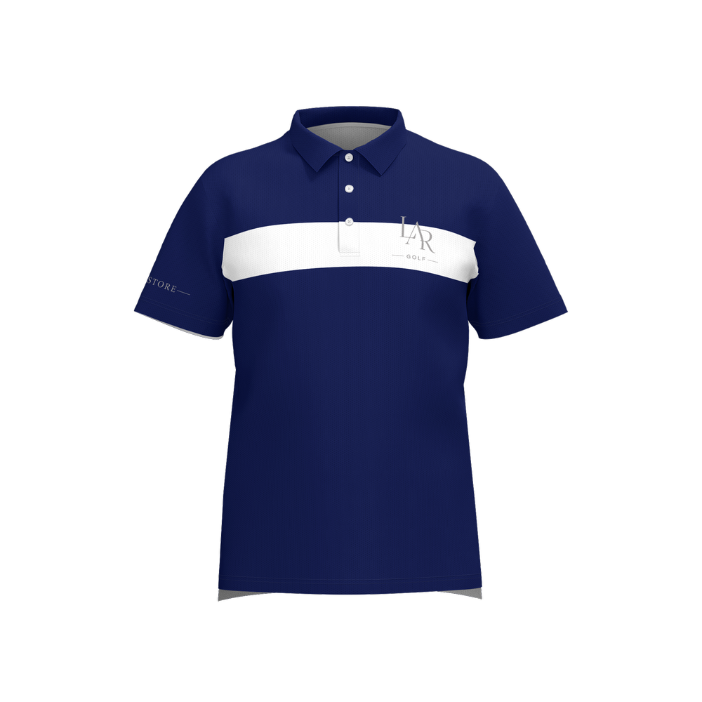 LAR Golf Ocean Stripe Polo