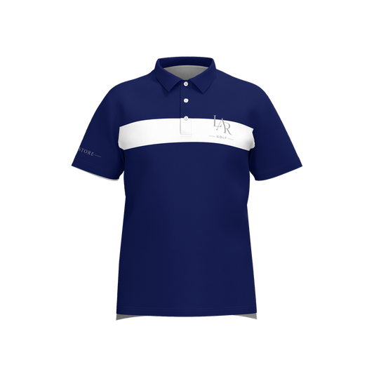 LAR Golf Ocean Stripe Polo