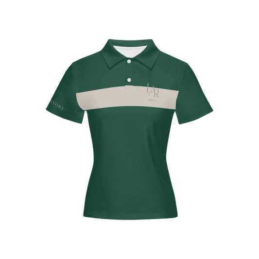 LAR Golf Women’s Forest Stripe Polo