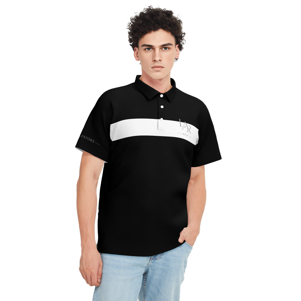 LAR Golf Midnight Stripe Polo