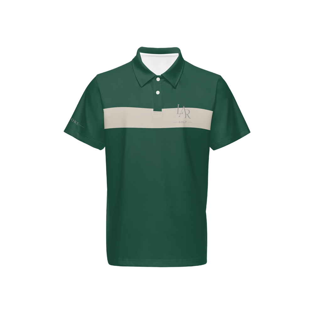 LAR Golf Forest Stripe Polo