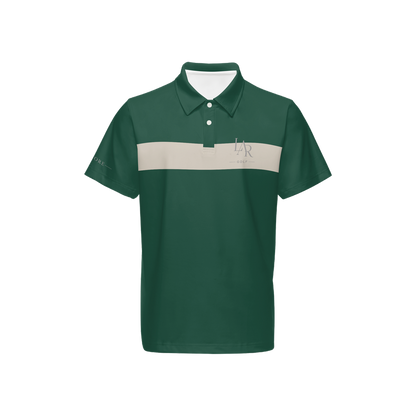 LAR Golf Forest Stripe Polo