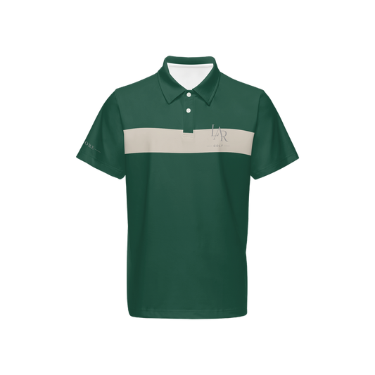 LAR Golf Forest Stripe Polo