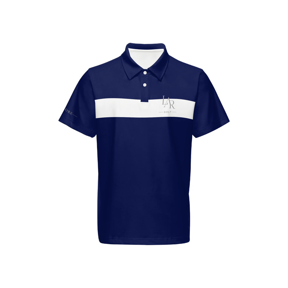 LAR Golf Ocean Stripe Polo