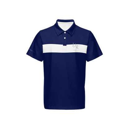 LAR Golf Ocean Stripe Polo