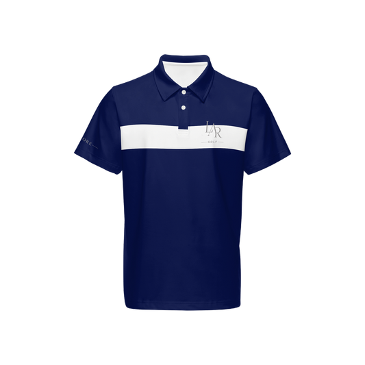 LAR Golf Ocean Stripe Polo