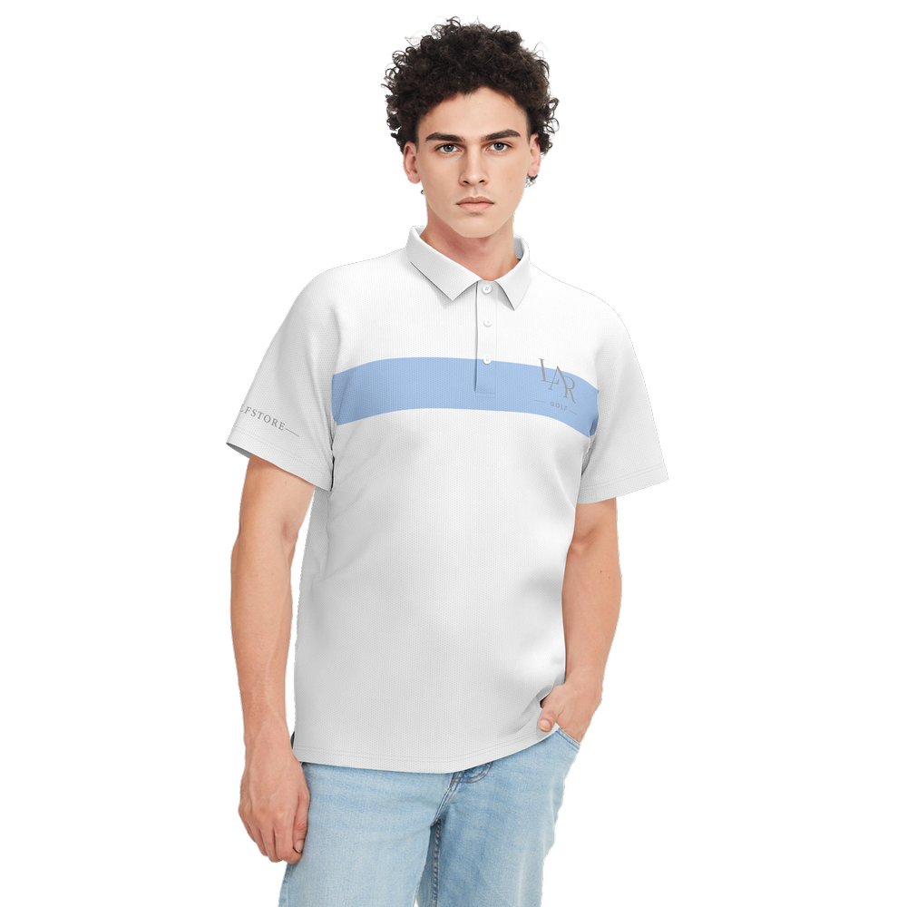 LAR Golf Arctic Stripe Polo