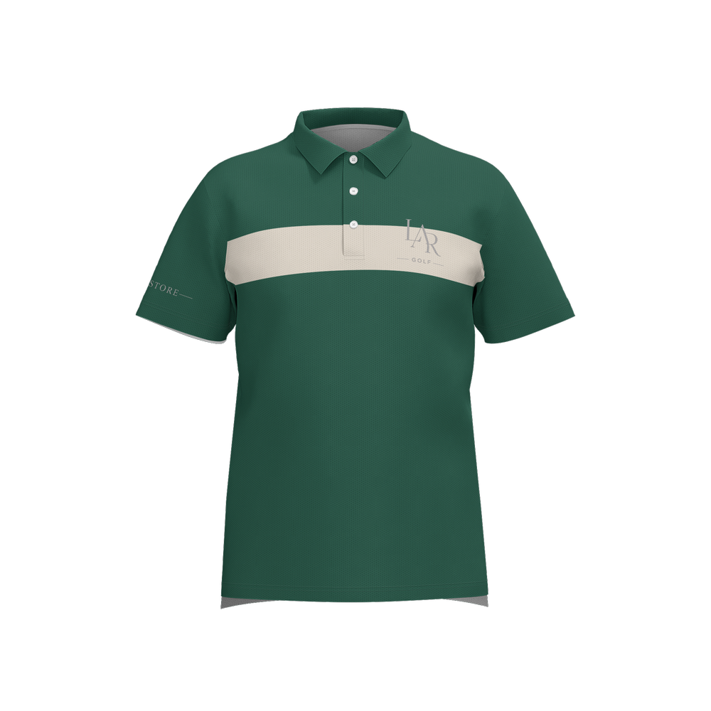 LAR Golf Forest Stripe Polo