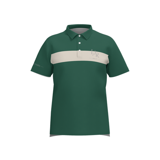LAR Golf Forest Stripe Polo